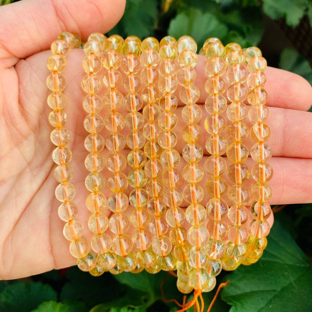 1 Strand Genuine Citrine Gemstone Beads